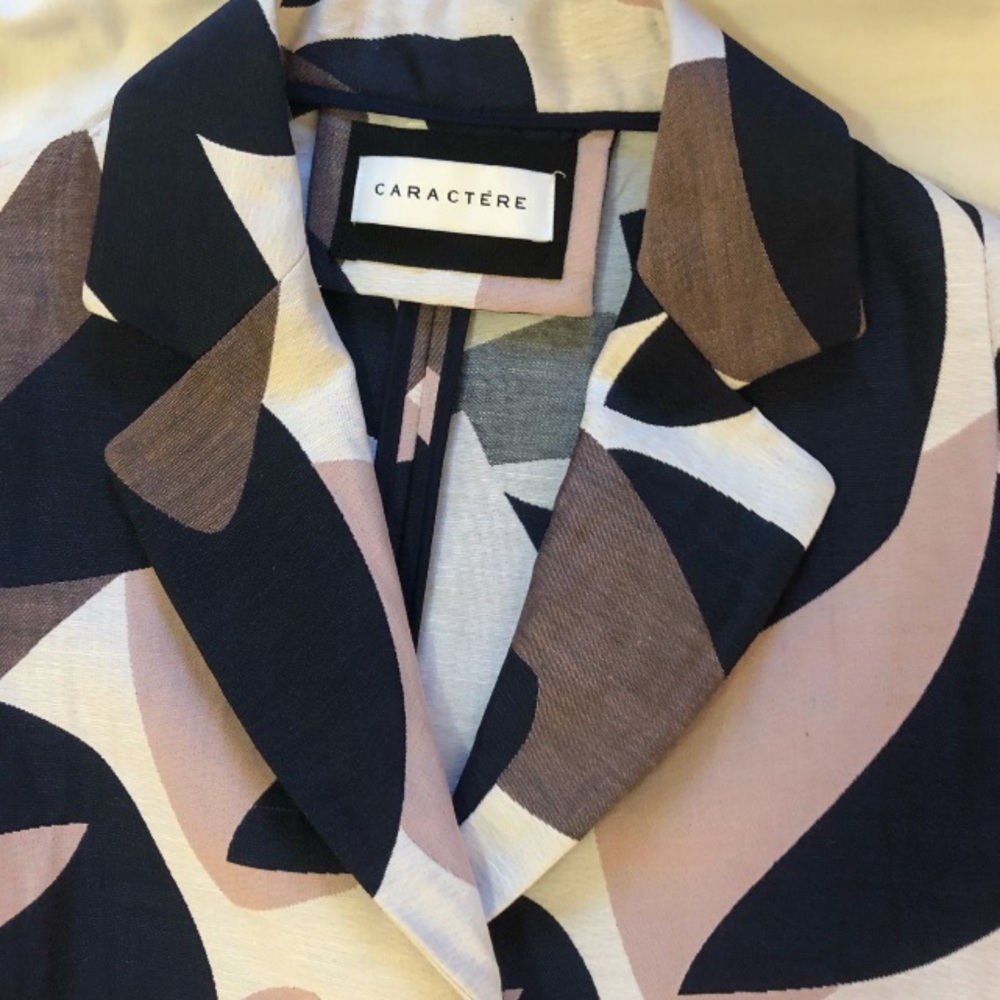 Caractere Italian patterned linen coat - Picture 2 of 5